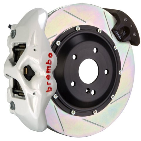 Brembo 17-23 530i/530i xDrive Fr GT BBK 6Pis Cast 380x34 2pc Rotor Slotted Type3-White