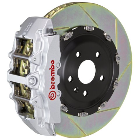 Brembo 10-14 F150 SVT Raptor Front GT BBK 6 Piston Cast 2pc 380x34 2pc Rotor Slotted Type1-Silver