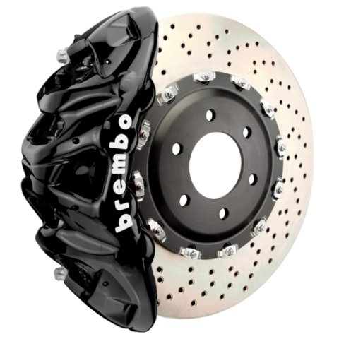 Brembo 25+ BMW X3 M50 xDrive (G45) Front GT BBK 8 Piston Cast 412x38 2pc Rotor Drilled - Black