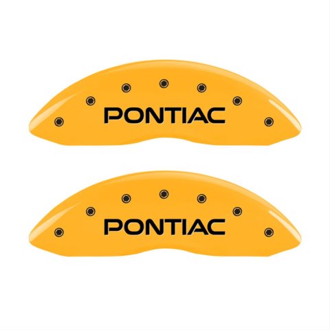 MGP 4 Caliper Covers Engraved Front Pontiac Rear Gxp Yellow Finish Blk Char 2005 Pontiac Bonneville