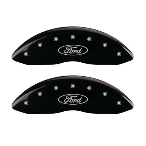 MGP 4 Caliper Covers Engraved Front & Rear 300/2017 Black Finish Silver Char 2014 Chrysler 300