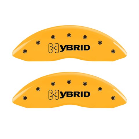 MGP 4 Caliper Covers Engraved F & R Gm Style/Hybrid Yellow Finish Black Char 2002 GMC Sierra 1500