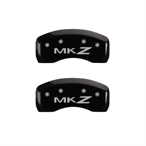 MGP 4 Caliper Covers Engraved Front Lincoln Rear MKZ Black Finish Silver Char 2019 Lincoln MKZ