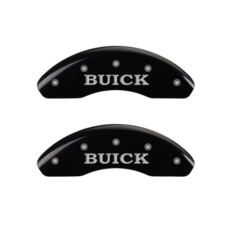 MGP 4 Caliper Covers Engraved Front Buick Rear Black Finish Silver Char 2002 Buick LeSabre