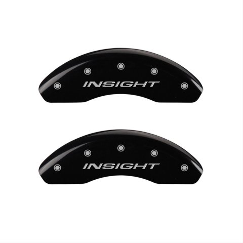 MGP Front set 2 Caliper Covers Engraved Front Insight Black finish silver ch