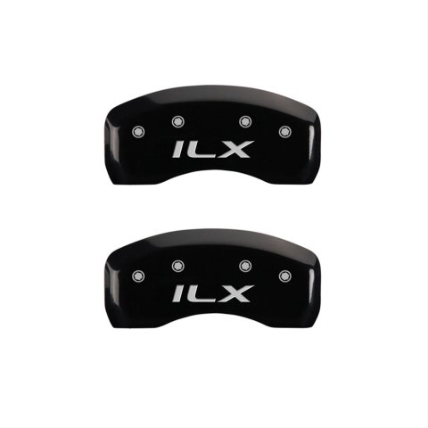 MGP 4 Caliper Covers Engraved Front Acura Engraved Rear ILX Black finish silver ch