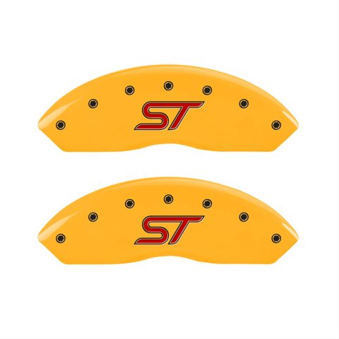 MGP 4 Caliper Covers Engraved Front & Rear ST Yellow finish black ch