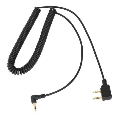 Rugged Radios Rugged and Kenwood Radio - Spotter Headset Listen Only Coil Cord