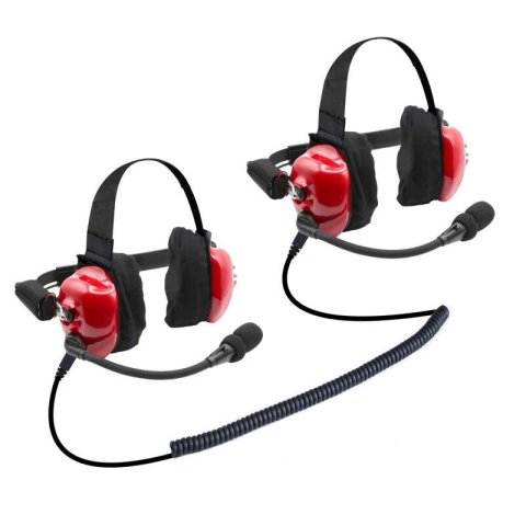 Rugged Radios H80 Track Talk Linkable Intercom Headsets - Bring The Conversation... NASCAR event