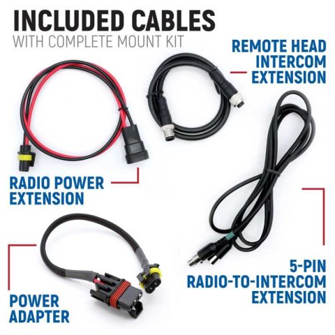 Rugged Radios Polaris Xpedition Complete Comm Kit w/ BTI and 2-Way Radio No Intercom / G1 GMRS