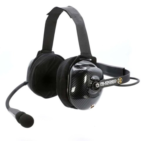 Rugged Radios FHS Behind-The-Head Fire Safety Industrial Headset No Buttons / No Cable
