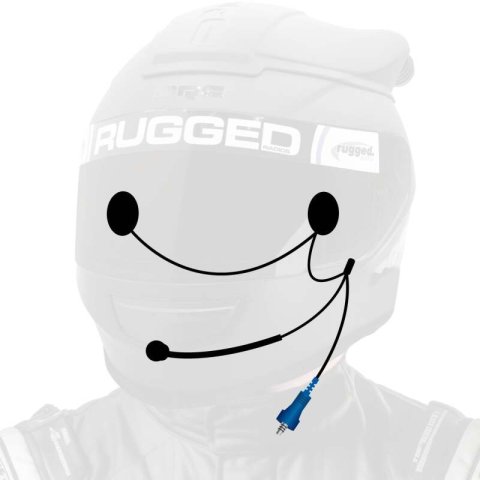 Rugged Radios OFFROAD Wired Helmet Kit with Alpha Audio Speakers & Mic
