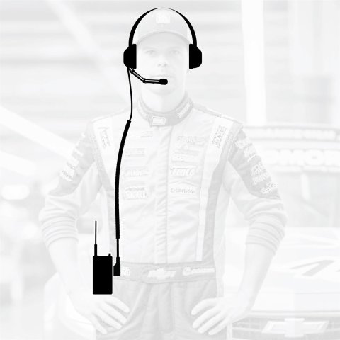 Rugged Radios Crew Chief - H42 Spotter Headset and Rugged Handheld Radio Package - Safety Yellow