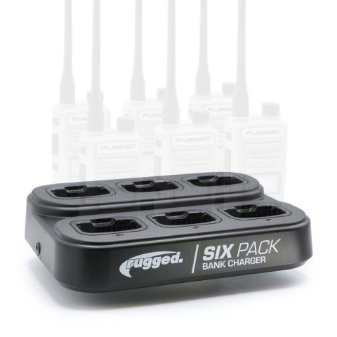 Rugged Radios 6-Pack Bank Charger for Handheld Radios R1
