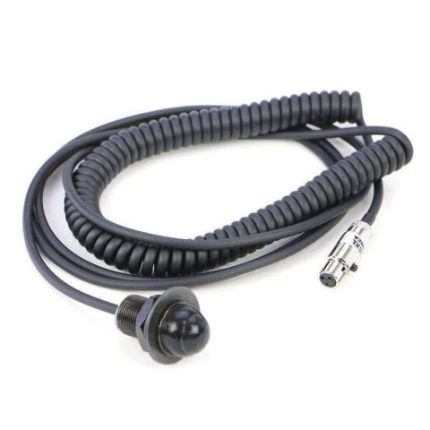 Rugged Radios Hole Mount Steering Wheel Push to Talk Cable (PTT) with Coil Cord for Intercoms