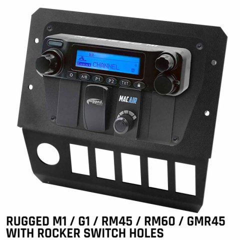 Rugged Radios Polaris General Multi Mount Kit - M1/G1/RM45/RM60/GMR45 w/Switch Holes