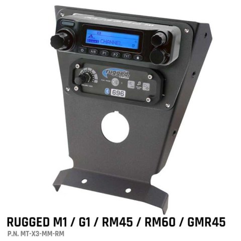 Rugged Radios Can-Am X3 Multi Mount Kit - UTV Intercoms and Radios M1/G1/RM45/RM60/GMR45