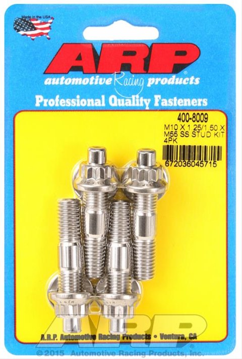 ARP M10 X 1.25/1.50 X 55mm Broached Stud Kit (4 pcs)
