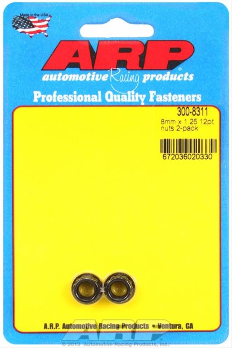 ARP M8 x 1.25 12pt Nut Kit 2 Pack