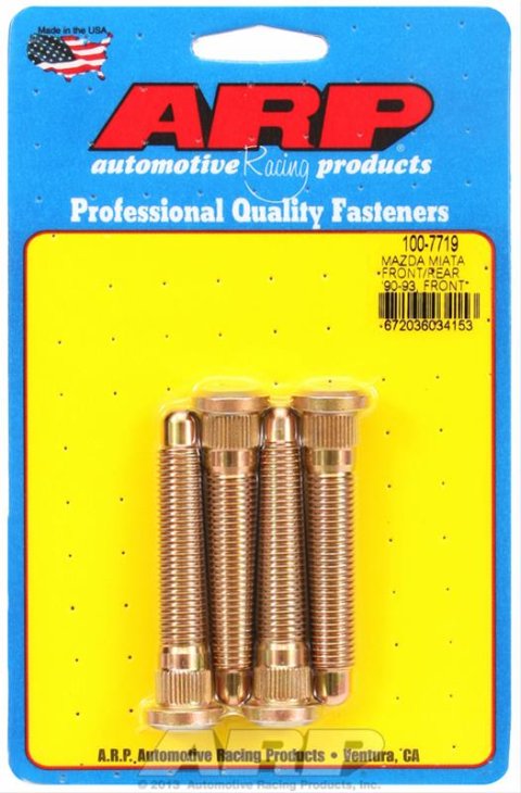 ARP 90-93 Miata Front & Rear / 94-05 Miata Front Only Wheel Stud Kit (4 Studs)