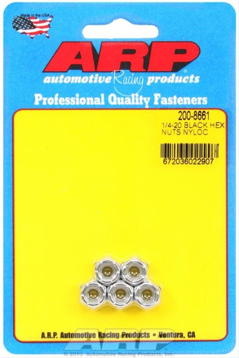 ARP 1/4-20 CAD Coarse Nyloc Hex Nut Kit (Pack of 5)