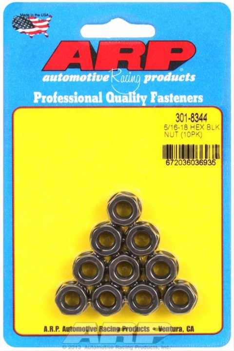 ARP 5/16-18 Hex Nut Kit 8740 Chrome Moly - 10 PK