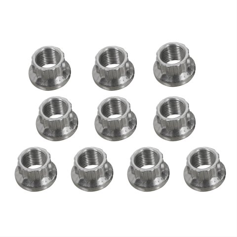 ARP 1/2in x 20 SS 12pt Nut Kit (10/pkg)