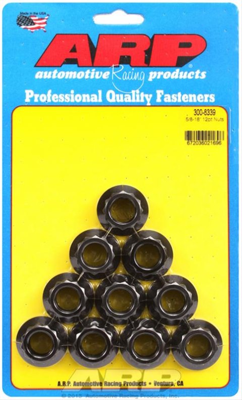 ARP 5/8 -18in 12pt Nut Kit (Pack of 10)