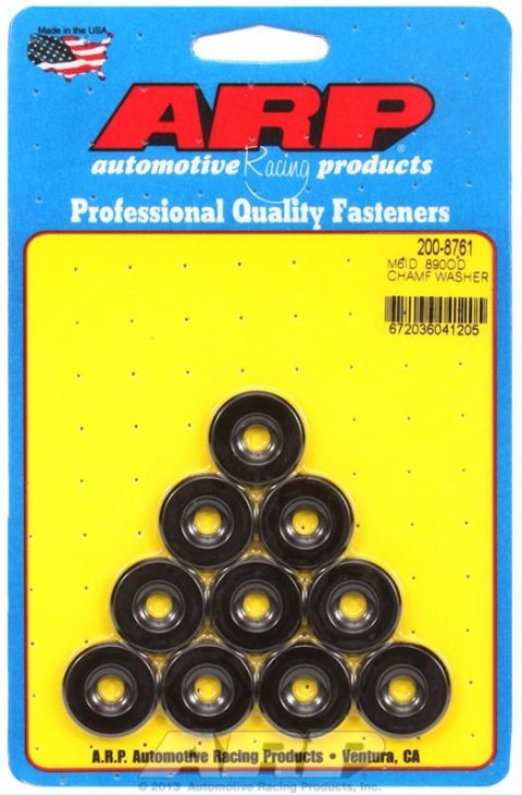 ARP M6 ID .890 OD Black Washers (10 pack)
