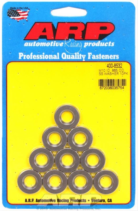 ARP M10 ID .865in OD SS Washers (10 pack)