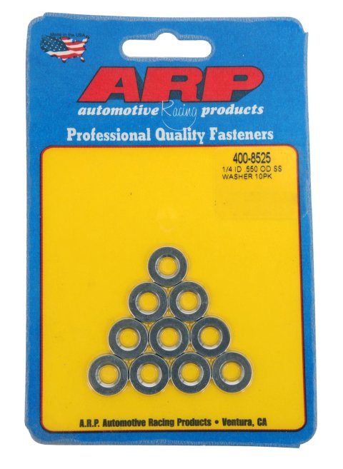 ARP 1/4 ID .550OD SS Chamfer Washer (10 Pack)