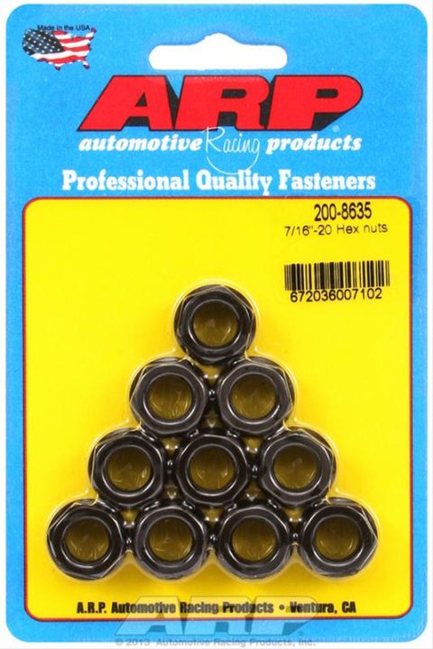 ARP 7/16-20 Hex Nut Kit