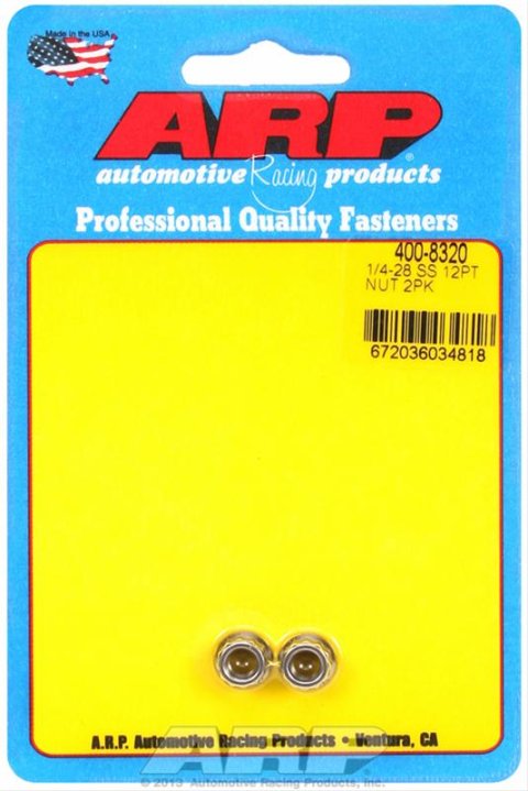 ARP 1/4-28 SS 12pt Nut Kit
