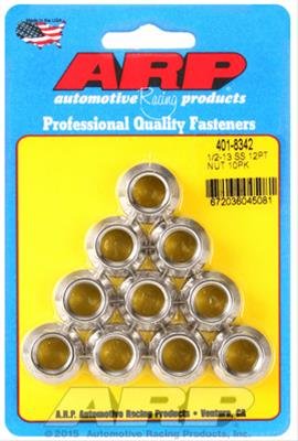 ARP 1/2-13 SS 12pt Nut Kit (Pack of 10)