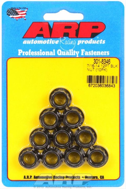 ARP 7/16in-14 12pt Nut Kit