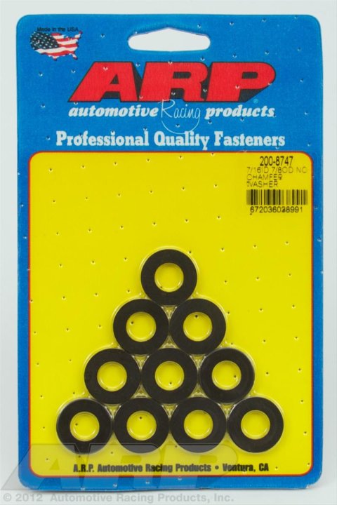 ARP 7/16 ID 7/8 OD Black Washers (10 pack)