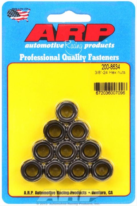 ARP 3/8-24 Hex Nut Kit (10 pack)