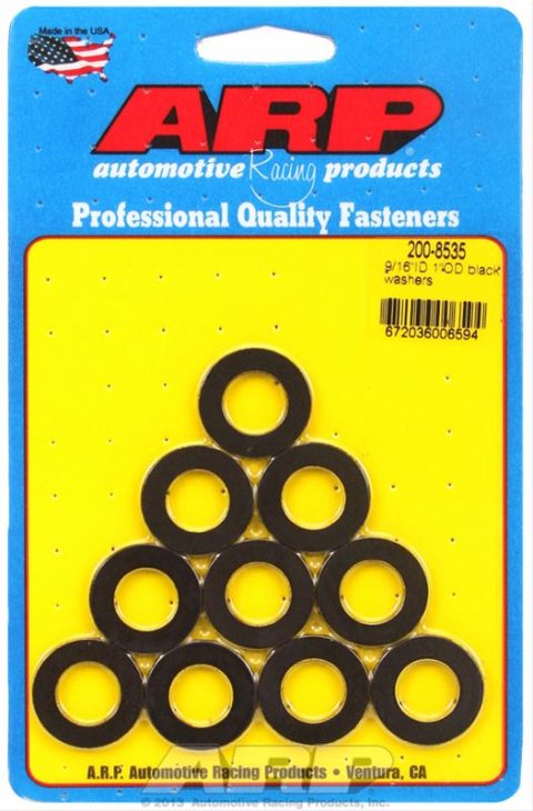 ARP 9/16in ID 1.00in OD Black Washers (Pack of 10)