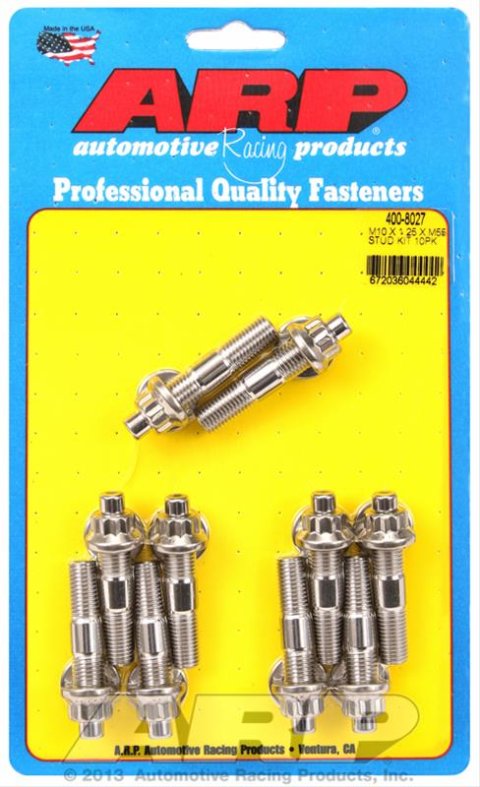 ARP M10 x 1.25 x 55mm Broached Stud Kit (10pcs)