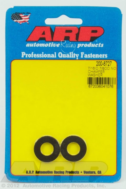 ARP 7/16 ID 7/8 OD .120 Thick Black Washers (2 pack)