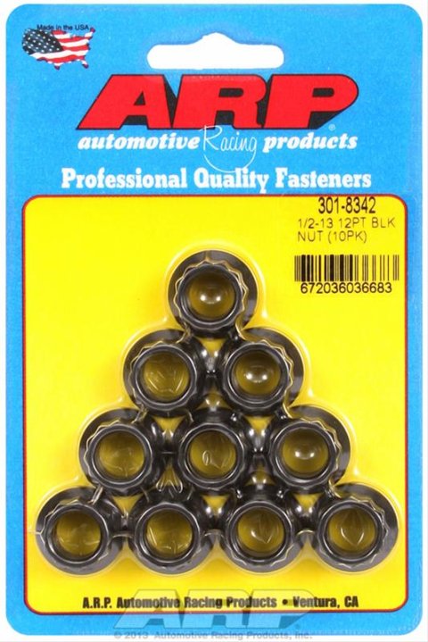 ARP 1/2-13 12pt Nut Kit (10 pk)