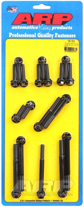 ARP Pontiac Hex Timing Cover and Water Pump Bolt Kit