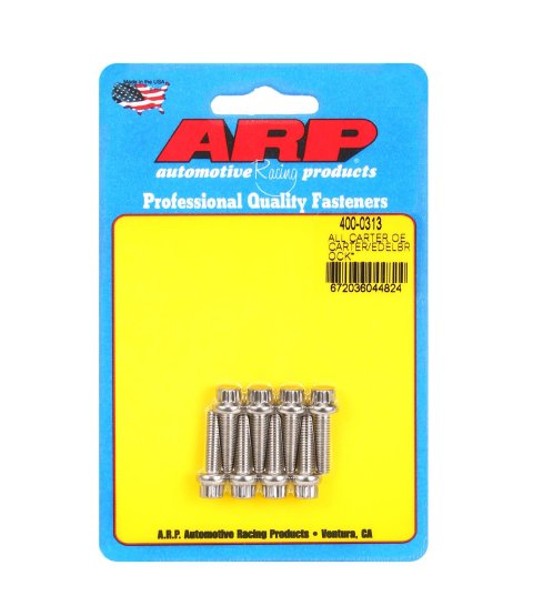 ARP All Carter OE/Carter/Edelbrock (Performer and Thunder Series) Carburetor Bolt Kit