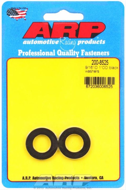 ARP 9/16 ID 1.00 OD Black Washers (2/pkg)