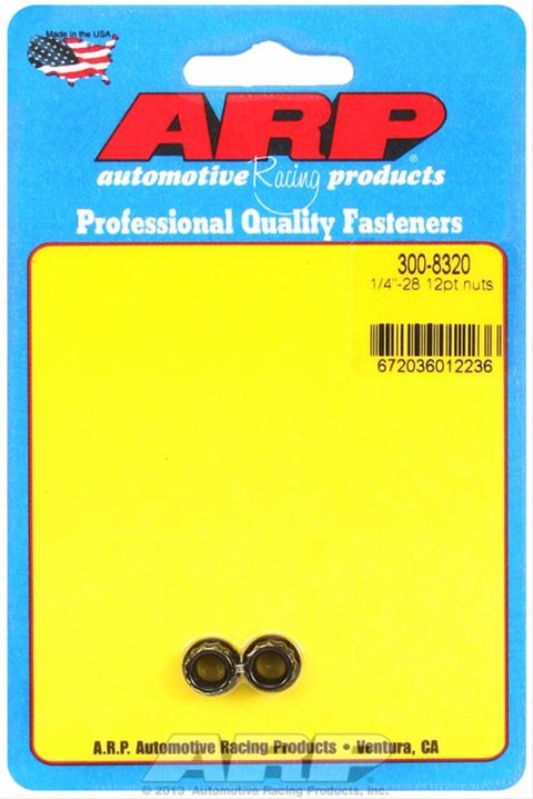 ARP 1/4-28 12pt nut kit