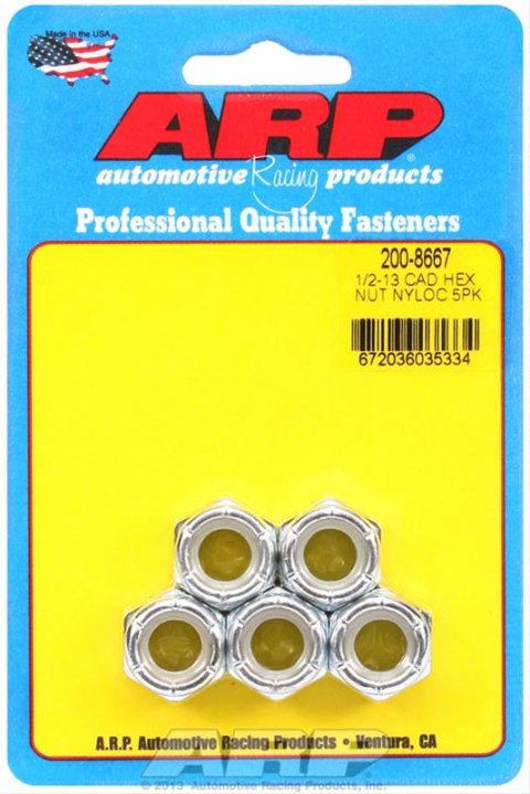 ARP 1/2-13 cad coarse nyloc hex nut kit