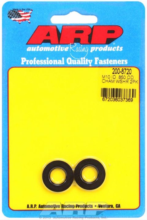 ARP M10 ID .850 OD chamfer black washers