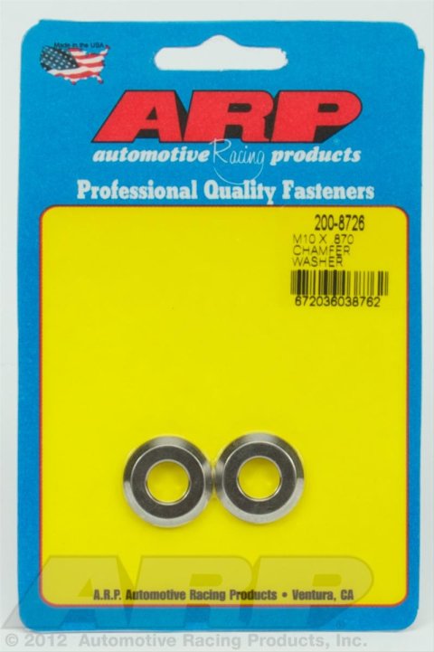 ARP M10 ID .870 OD chamfer SS washers