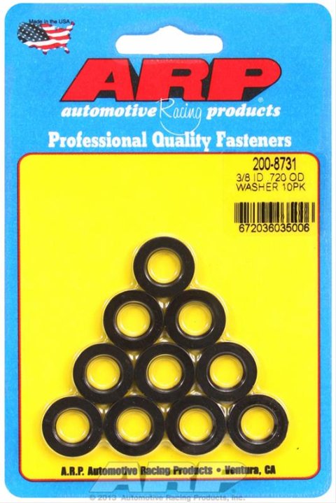 ARP 3/8 ID .720 OD black washers