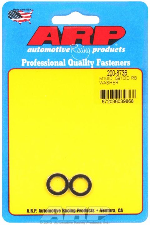 ARP M10 ID .591 OD black washers